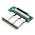 Raiser card Chenbro Riser card, 2U, 2-Slot, PCI-e 16x 1slot & 64bit PCI-X,Cable Link 100mm (80H09323201B0)