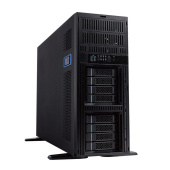 Корпус Chenbro SR11369-0070A0  8x 3.5/2.5" SAS/SATA, E-ATX, 12Gb/s passive backplane, без Б/П, TOWER/4U,  Black, w/o rail