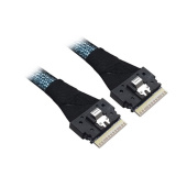 Кабель Luxshare L285SL018-SD-R,  SlimSAS SFF8654(x8) to SlimSAS SFF8654(x8), 30см