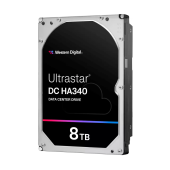 Жесткий диск серверный WD Ultrastar DC HA340 WUS721208BLE6L4 8TB, 3.5", SATA 6Gb/s, 7200rpm, 256MB, 512e, CMR (0B47078)