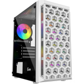 Корпус Powercase Корпус Powercase Mistral Micro T3W, Tempered Glass, Mesh, 2x 140mm + 1х 120mm 5-color fan, белый, mATX (CMIMTW-L3) (202766)