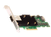 RAID-контроллер Broadcom 9580-8I8E (05-50076-00) Tri-Mode SAS/SATA/NVMe 12G, RAID 0,1,5,6,10,50,60, 16port (1x int SFF8654 + 2x ext SFF8644), 8GB Cache, PCIe 4.0 x8 LP, SGL 