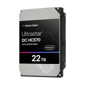 Жесткий диск серверный WD Ultrastar DC HC570 WUH722222ALE6L4 22TB, 3.5", SATA 6Gb/s, 7200rpm, 512MB, 512e/4Kn, CMR (0f48155)
