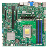 Материнская плата Supermicro MBD-X13SAZ-F-O (1x LGA1700, 4x DDR5(4400), 4x SATA3, 1x M.2, 3x PCIE, 2x 2.5Glan)