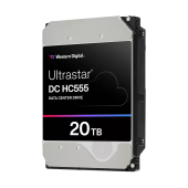 Жесткий диск серверный WD Ultrastar DC HC555 WUH722020CLE604 20TB, 3.5", SATA 6Gb/s, 7200rpm, 512MB, 512e, CMR (0B48724)