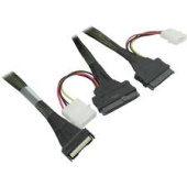 Кабель JPC P4418DN10800-1 Internal MCIO x8 74P (прямой) to 2x U.2 Direct (SFF8639(x4), прямой), 80см
