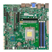 Материнская плата Supermicro MBD-X13SAZ-F-B (1x LGA1700, 4x DDR5(4400), 4x SATA3, 1x M.2, 3x PCIE, 2x 2.5Glan)