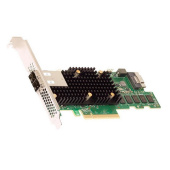 RAID-контроллер Broadcom MegaRAID 9580-8I8E SGL (05-50076-00 / 03-50076-00004) PCIe 4.0 x8 LP, SAS/SATA/NVMe, RAID 0,1,5,6,10,50,60, 16port(1 * int SFF8654 + 2 * ext SFF8644), 8GB Cache, 3916ROC, RTL