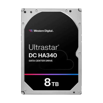 Жесткий диск серверный Western Digital 3.5" 8TB Ultrastar DC HA340 (WUS721208BLE604) SATA 6Gb/s, 7200rpm, 256MB