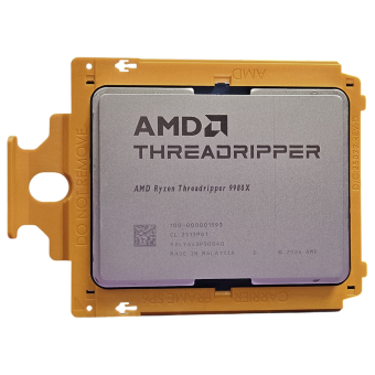 Процессор AMD RYZEN Threadripper 9980X (Shimada Peak, 4nm, C64/T128, Base 3,2 GHz, Turbo 5,4 GHz, L3 256MB, TDP 350W, sTR5) OEM
