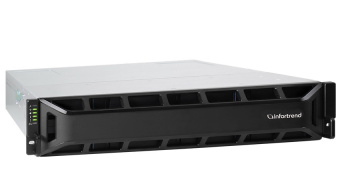 Infortrend EonStor GS 2000 2U/12bay Dual controller, 2x12Gb/s SAS,8x1G iSCSI+4x host board,4x4GB,2x(PSU+FAN),2x(SuperCap.+Flash),12xdrive trays and 1xRM kit (GS2012R01C0FD-8B32)