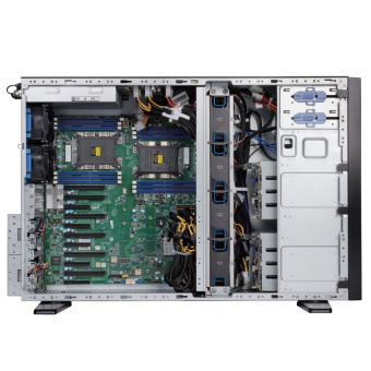 Корпус Chenbro SR11369-0070A0  8x 3.5/2.5" SAS/SATA, E-ATX, 12Gb/s passive backplane, без Б/П, TOWER/4U,  Black, w/o rail