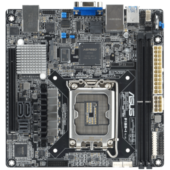 Материнская плата ASUS P13R-I LGA1700, mITX, 2x DDR5(4800), PCIEx16, M.2, 2х 1GLAN (90SB0CR0-M0UAY1)
