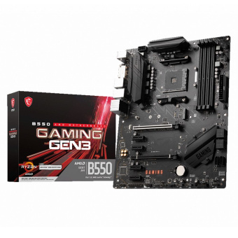 Материнская плата MSI B550 GAMING GEN3 AM4,4DDR4,2PCI-Ex16,4PCI-Ex1,1M.2,6SATA3, 2USB3.2 GEN2,4USB3.2Gen1 (970321)