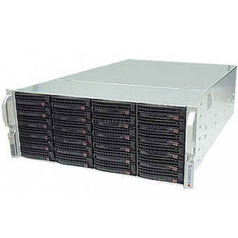 Корпус SuperMicro CSE-846BE1C-R1K23B 24x 3.5" SAS/SATA, E-ATX, 12Gb/s EOB backplane, 2x 1200W, 4U, Black, rail kit