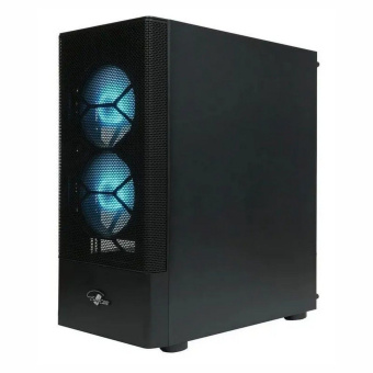 Корпус ATX Eurocase B02RGB черный, без БП, RGB, закаленное стекло, USB3.0