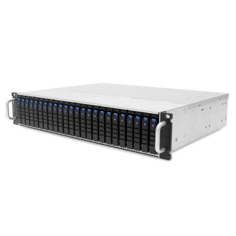 Корпус AIC XJ1-20246-02 2U 24x 2.5" hot-swap bays, hot-swap JBOD with dual SAS 12G expander controller, dual BMC, tool-less HDD tray, 550W 1+1 hot-swap redundant 80+ platinum, tool-less rail kit 35X series