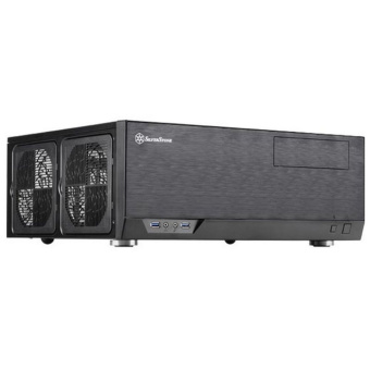 Корпус Silverstone SST-GD09B Grandia HTPC ATX Computer Case, Silent High Airflow Performance, black (221280)