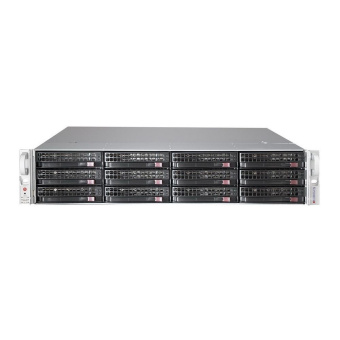 Корпус SuperMicro CSE-826BE1C4-R1K23LPB 8x 3.5" SAS/SATA, 4x 3.5 SAS/SATA/NVME, E-ATX, 12Gb/s EOB backplane, 2x 1200W, 2U, Black, rail kit 