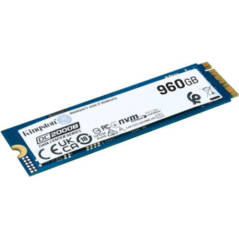 Твердотельный накопитель SSD Kingston M.2 2280 960GB DC2000B Enterprise SSD PCIe Gen4x4 with NVMe, 7000/1300, 3D TLC NAND, 700TBW, 0,4DWPD, RTL