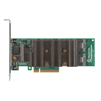 RAID-контроллер Microsemi Adaptec SmartRAID 3254-16i (3254С16IXS) PCIe 4.0 x8, 16-port 24Gb/s SAS, 4-port NVNe x4, 4GB Cache, 2x SFF8654  (x8) int., maxCache, BBU