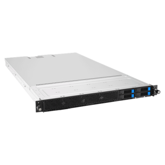 Серверная платформа ASUS RS501A-E12-RS4U, 1U, 1x AMD EPYC 9004/9005 SP5, 24x DDR5 RDIMM 4800/5200, 4x 2.5" SAS/SATA/NVME, 1x PCIE Gen5 x8, 2x PCIE Gen5 x16, 2x M.2, 1x OCP 3.0 x16, 2x 1GbE, 2x 1600W (90SF03Y1-M00M50)