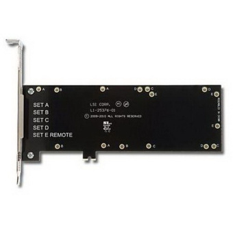 Панель для установки резервного питания Broadcom LSI BBU-BRACKET-05 (LSI00291 / L5-25376-00 / L5-25376-00A ) панель для установки BBU07, BBU08, BBU09, CVM01, CVM02, CVPM02, CVPM05 в PCI-слот (для контроллеров серий MegaRAID 9260, 9271, 9361, 9380, 9460, 9