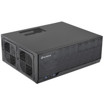 Корпус Silverstone SST-GD09B Grandia HTPC ATX Computer Case, Silent High Airflow Performance, black (221280)