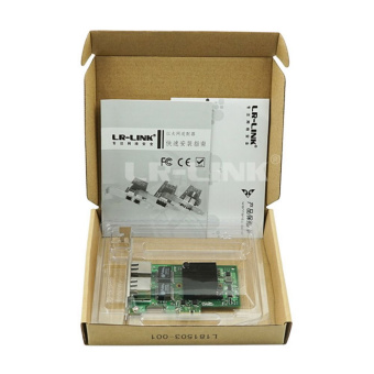 Сетевой адаптер Lr-Link LREC9222HT 2x 1Gbs, 2x RJ45 , Intel I350, PCIe 2.1 x1, LP