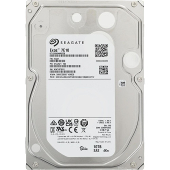 Жесткий диск серверный Seagate ST10000NM003B 10TB 3.5", SATA 6Gb/s, 7200rpm, 256MB, 4Kn, CMR