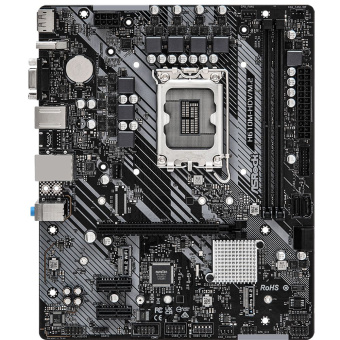 Материнская плата ASRock H610M-HDV/M.2, Socket 1700, Intel®H610, 2xDDR4-3200, D-SUB+HDMI+DP, 1xPCI-Ex16, 2xPCI-Ex1, 4xSATA3, 1xM.2, 8 Ch Audio, 1xGLan, (2+3)xUSB2.0, (2+2)xUSB3.2, 1xPS/2, mATX, RTL {20} (936517)