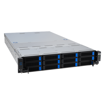 Серверная платформа  ASUS RS520A-E12-RS12U: 2U, 1x AMD EPYC 9004 SP5, 24x DDR5 RDIMM 4800, 12x 2.5/3.5" SAS/SATA/NVME, 2x 2.5" SATA, 5x PCIe 5.0, 2x M.2, 1x OCP 3.0 x16, 2x 1GbE, 2x 1600W (90SF02G1-M002Y0)