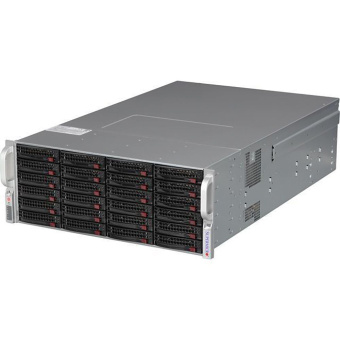 Корпус SuperMicro CSE-847BE2C-R1K28WB 4U, 36 x 3.5" SAS HDD, тип совм. мат.плат: 12"x10", 13.68"x13", 9.6"x9.6", 7 слотов расширения (3 LP), семь 80мм вентиляторов, 2 x LAN, БП 1280Вт 80Plus Platinum