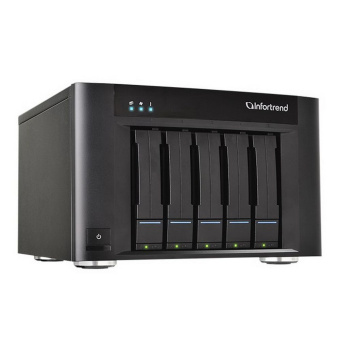 Платформа СХД Infortrend EonStor GSe Pro 200 5bay, NAS, SAN, object storage, Intel D1517 CPU, 2x 4GB, 2x 10GbE SFP+, 2x 1GbE, 2x USB 3.1 Gen2, 2x USB 3.0, 2x host board slot(s), 1x PSU 250W