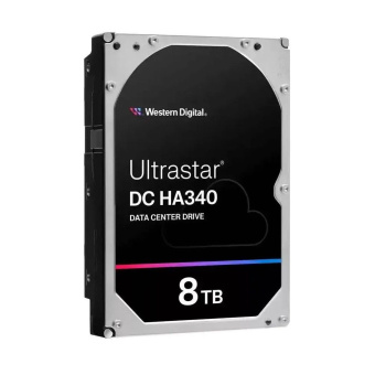 Жесткий диск серверный Western Digital 3.5" 8TB Ultrastar DC HA340 (WUS721208BLE604) SATA 6Gb/s, 7200rpm, 256MB