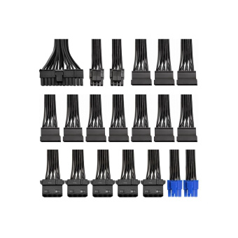 Серверный блок питания 700W ExeGate ServerPRO-700ADS (ATX, APFC, КПД 82% (80 PLUS), 2x8cm fans, 24pin, 2x(4+4)pin, 2xPCI-E, 10xSATA, 5xIDE, black)