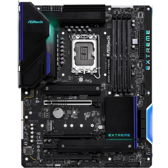 Материнская плата ASRock Z690 Extreme, Socket 1700, Intel®Z690, 4xDDR4-3200, HDMI+DP, 3xPCI-Ex16, 1xPCI-Ex1, 8xSATA3 (RAID 0/1/5/10), 3xM.2, 8 Ch Audio, 1xGLan, 1x2.5GLan, (0+4)xUSB2.0, (5+4)xUSB3.2, (1+1)xUSB3.2 Type-C™, 1xPS2, ATX, RTL {5} (936067)