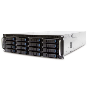 Корпус AIC XE1-3ET00-01 16x SAS/SATA 3,5/2,5" hot-swap, 4x 7mm 2.5" top plate, 2x 15mm 2.5" hot-swap, E-ATX, 12G EOB backplane, 2x 800W, 3U, Black, rail kit