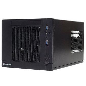 Корпус Silverstone SST-SG05BB-Lite USB 3.0 USB 3.0 Sugo Mini-ITX Compact Computer Cube Case, black, RTL {4}