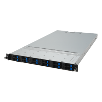 Серверная платформа ASUS RS501A-E12-RS12U: 1U, 1x AMD EPYC 9004/9005 SP5, 24x DDR5 RDIMM 4800/5200, 12x 2.5" SAS/SATA/NVME, 1x PCIE Gen5 x8, 2x PCIE Gen5 x16, 2x M.2, 1x OCP 3.0 x16, 2x 1GbE, 2x 1600W (90SF03Y1-M00LN0)