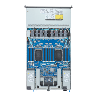 Серверная платформа Gigabyte R183-S91-AAD1 1U, 2x LGA4677, 32x DDR5, 4x 2.5" SAS/SATA/NVME, 4x 3.5" SAS/SATA/NVME, 2x PCIE Gen5 x16, 2x OCP 3.0 x16, 2x 1600W