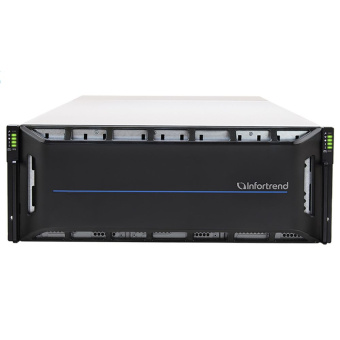 Сетевой накопитель Infortrend CS 2060D-J 4U/60bay, scale-out NAS, dual nodes, 8x 16GB, 8x 10GbE SFP+, 4x 12Gb/s SAS EXP. Ports, 4x host board slots, 2x (SuperCap.+FlashModule), 2x (PSU+ fan module), 1x Rackmount kit