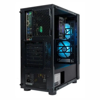 Корпус ATX Eurocase B02RGB черный, без БП, RGB, закаленное стекло, USB3.0