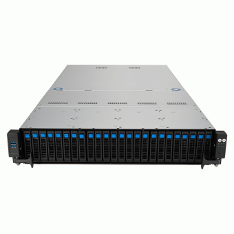 Серверная платформа ASUS RS521A-E12-RS24U 2U, 1x AMD EPYC 9004/9005 SP5, 24x DDR5 RDIMM 4800/5200, 16x 2.5" SAS/SATA/NVME, 8x 2.5" SAS/SATA, 2x 2.5" SATA, 5x PCIE Gen5, 2x M.2, 1x OCP 3.0 x16, 2x 1GbE, 2x 2000W (90SF03X1-M000R0)