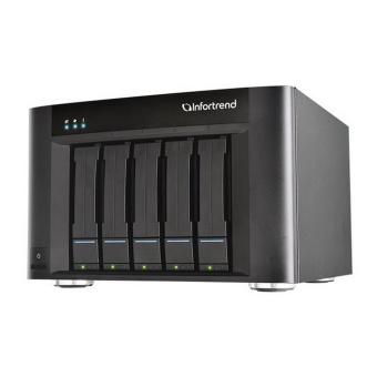 Платформа СХД Infortrend EonStor GSe Pro 200 5bay, NAS, SAN, object storage, Intel D1517 CPU, 2x 4GB, 2x 10GbE SFP+, 2x 1GbE, 2x USB 3.1 Gen2, 2x USB 3.0, 2x host board slot(s), 1x PSU 250W