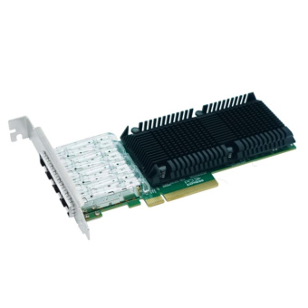 Сетевой адаптер Lr-Link LRES1027PF-4SFP28 4x 25Gbs, 4x SFP28, Intel E810, PCIe 4.0 x8, LP