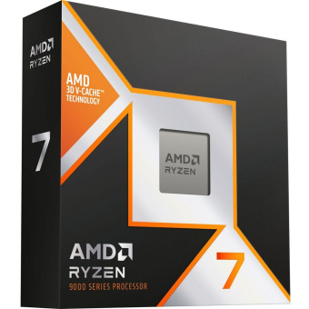 Процессор AMD RYZEN 7 9800X3D (Granite Ridge, 4nm, C8/T16, Base 4,7GHz, Turbo 5,2GHz, GPU Radeon Graphics, L3 96Mb, TDP 120W, SAM5) BOX w/o fan, 100-100001084WOF