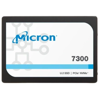 Накопитель SSD Micron 7300PRO MTFDHBE1T9TDF-1AW1ZABYY 1920GB, 2.5 U.2, 3000/1500 MB/s, 396k/50k IOPS, PCIe 3.0 1x4, 1.2DWPD, TBW 4200TB