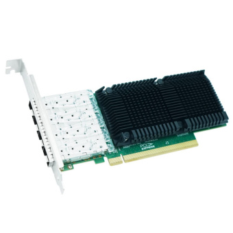 Сетевой адаптер Lr-Link LRES1023PF-4SFP28  4x 25Gbs, 4x SFP28, Intel E810, PCIe 4.0 x16, LP