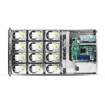 Корпус Chenbro RM14500H01*13640 1U,12BAY HDD,W/REAR WINDOW+MINI SAS CABLE,SINGLE(CHENBRO,SR/SK),REV.»A01»